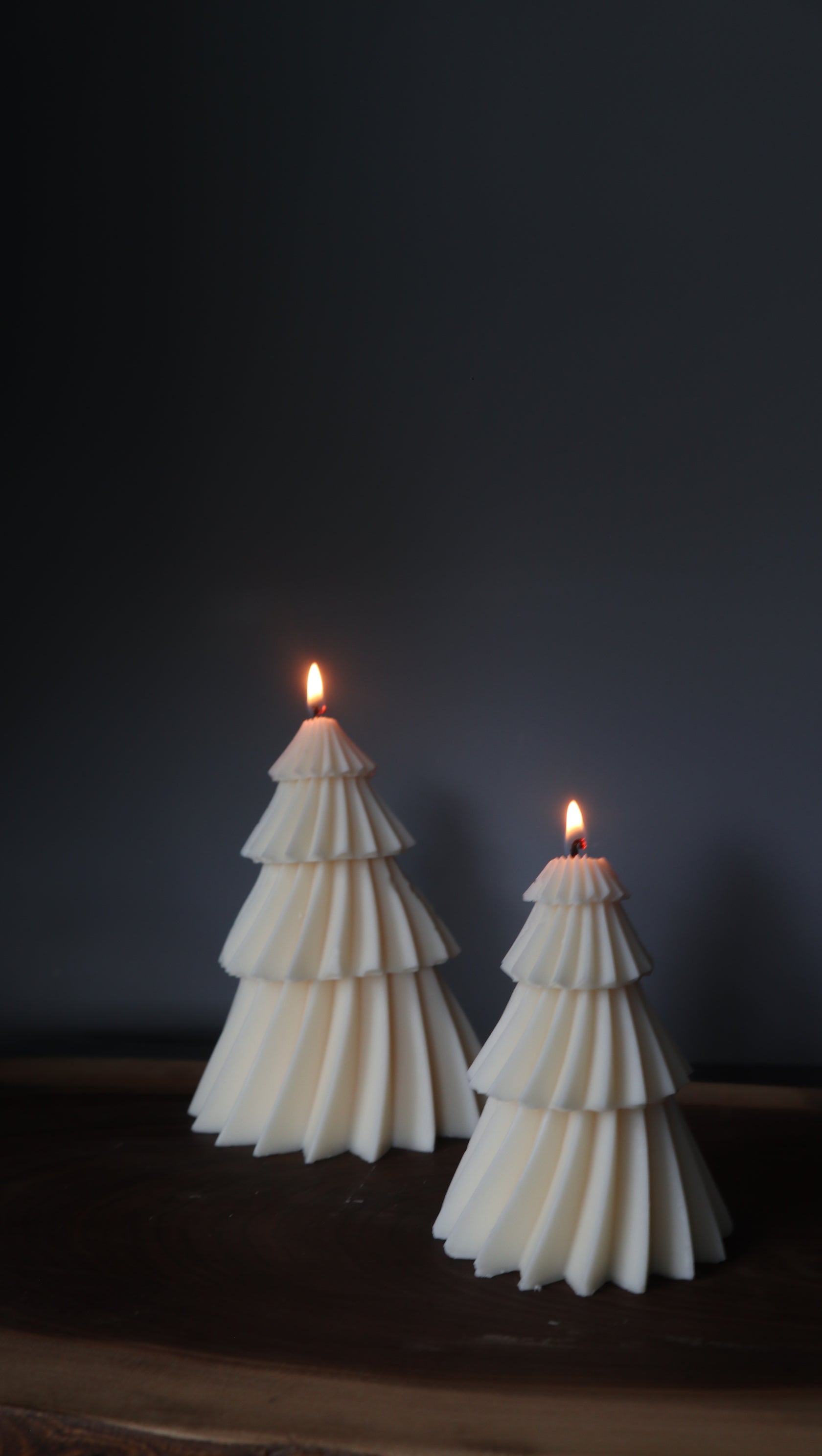 Spinning Christmas Tree Candle Holiday Tree Candle Decor Aaram Lux