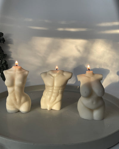 Male Aesthetic Body Candle | Man Body Candle | Muscle Man Candle