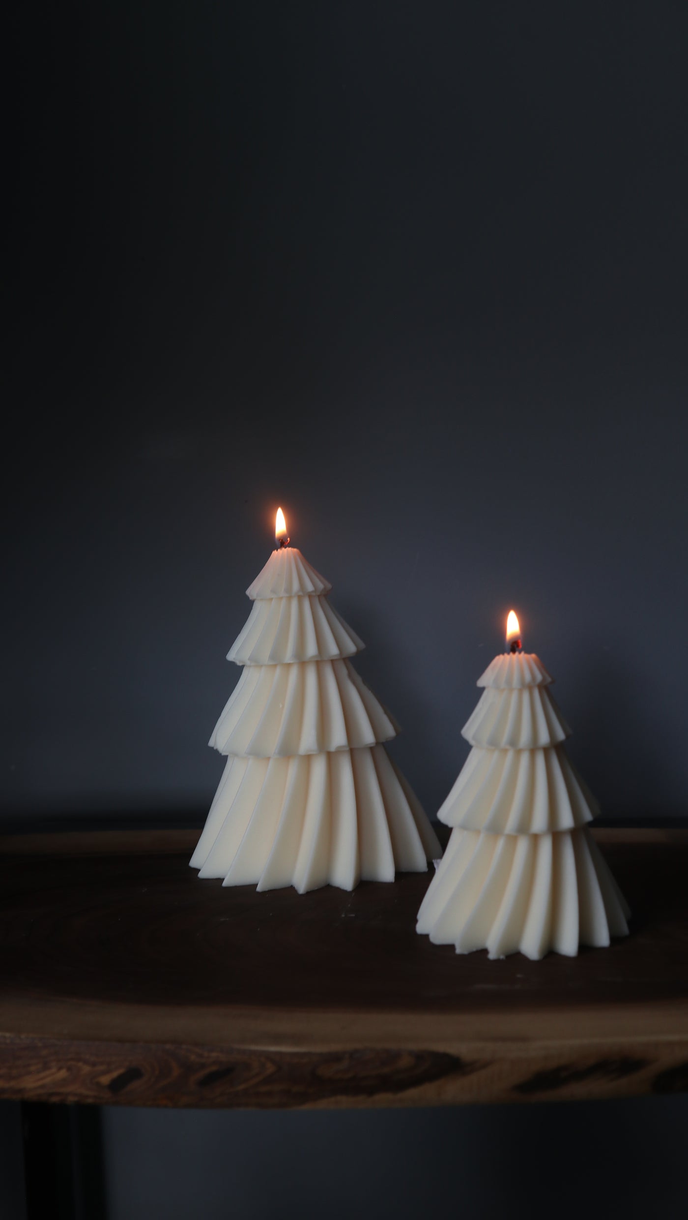 Spinning Christmas Tree Candle | Holiday Tree Candle Decor