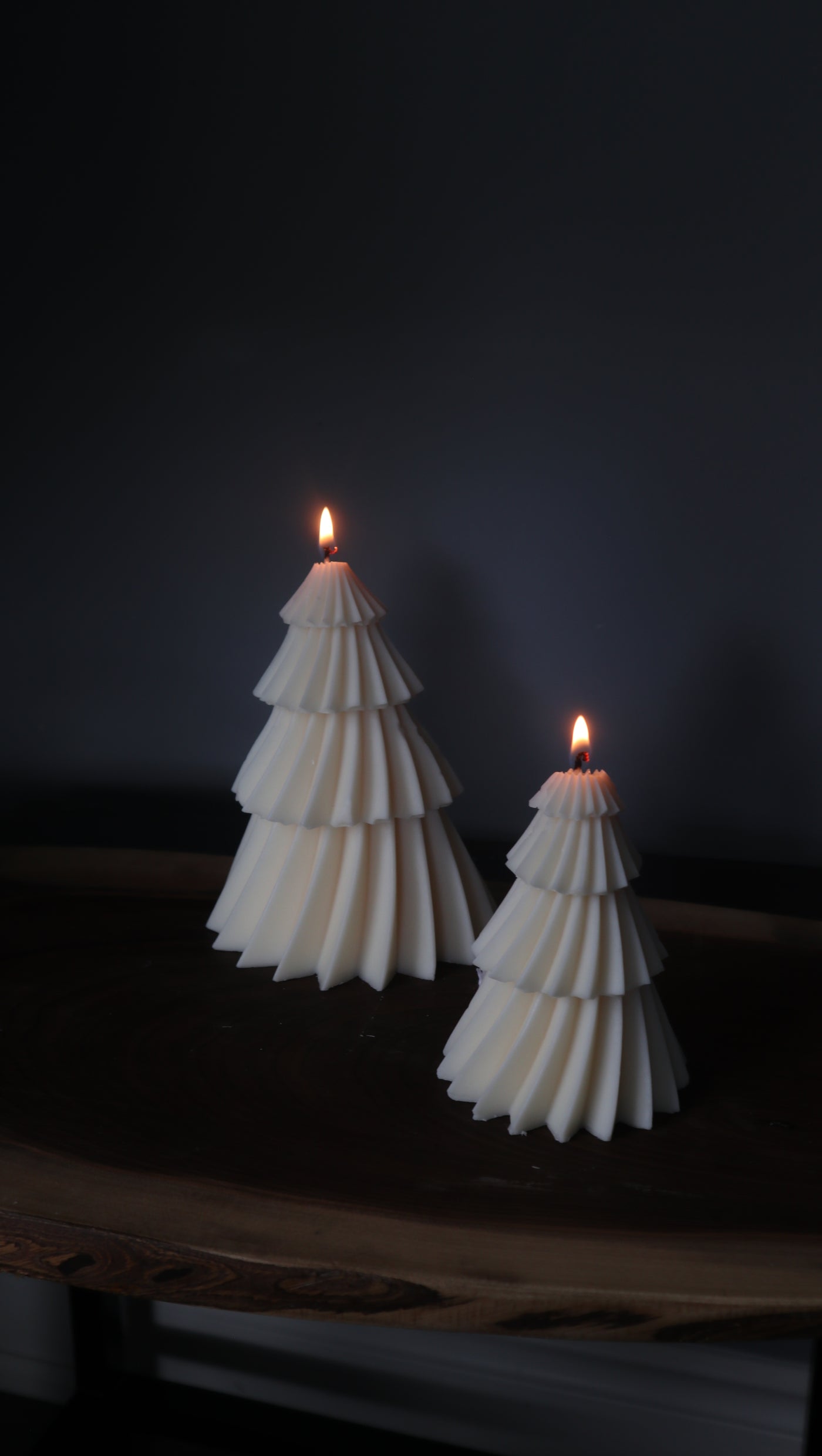 Spinning Christmas Tree Candle | Holiday Tree Candle Decor