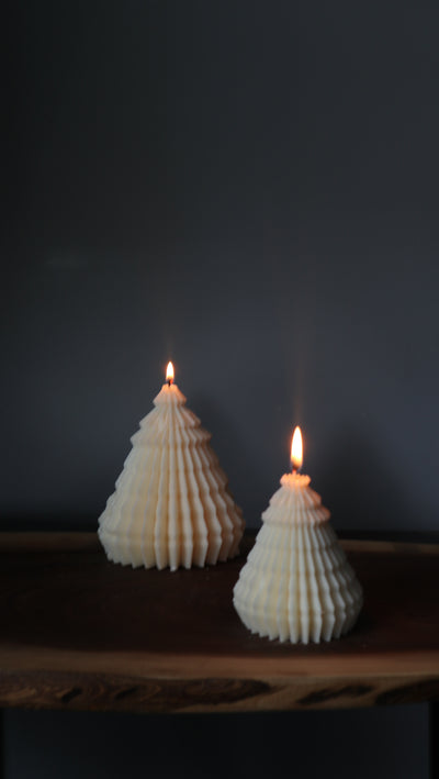 Origami Christmas tree Candle | Holiday Candle