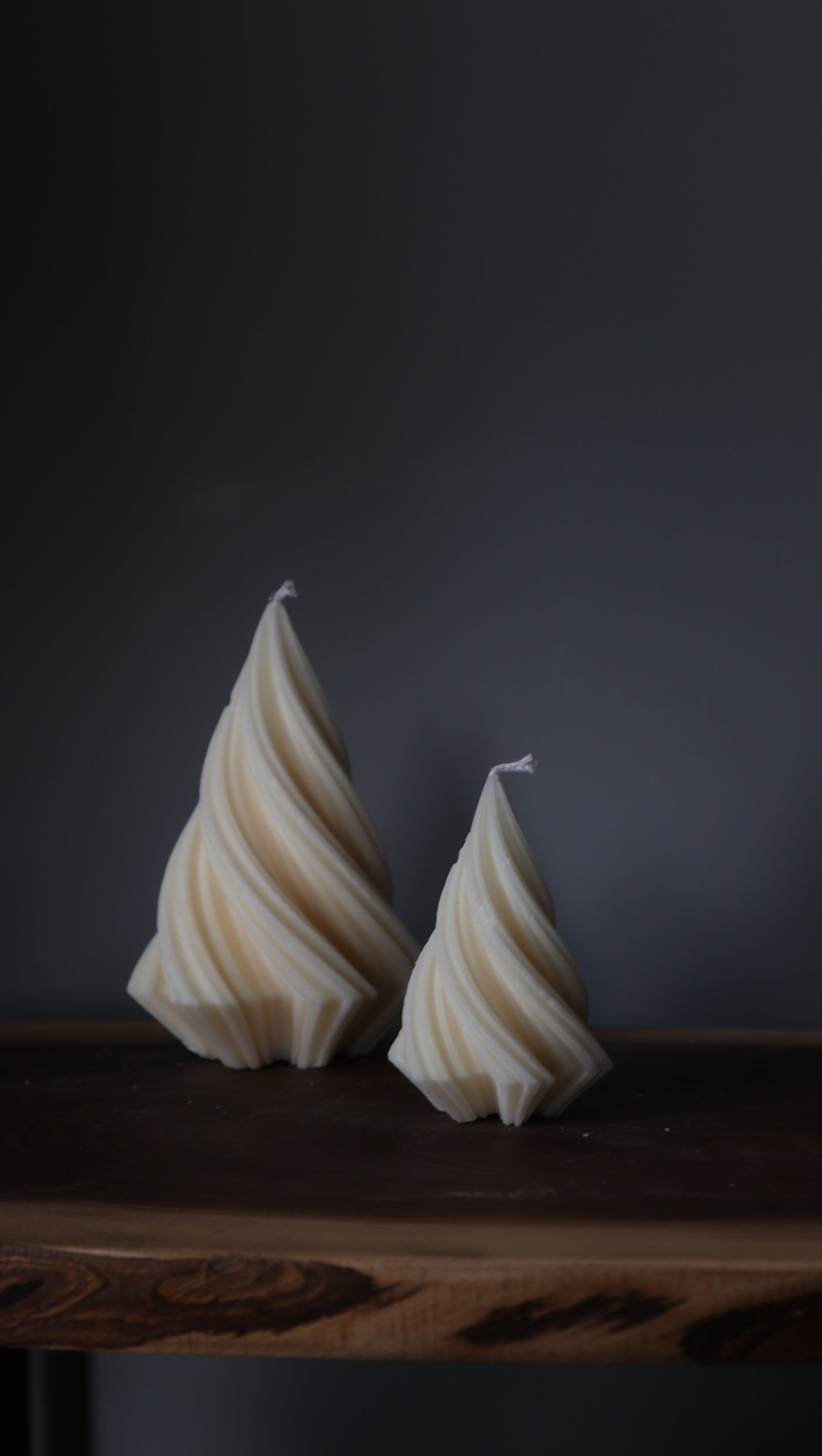 Swirl Christmas Tree Candle