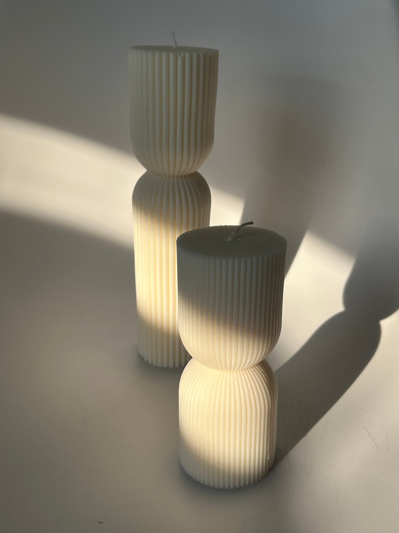 Striped Column Candle