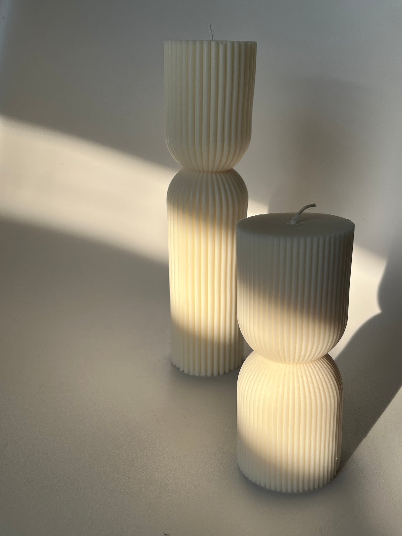 Striped Column Candle