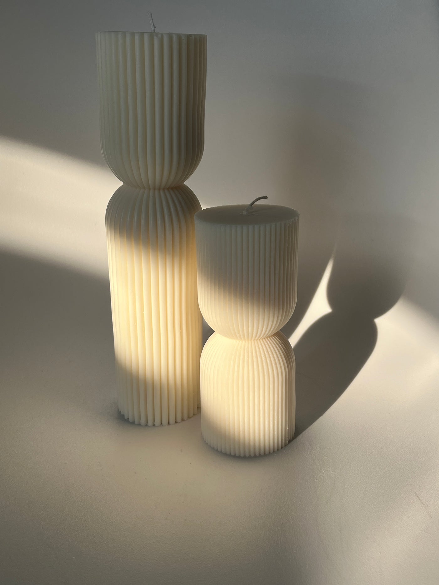 Striped Column Candle