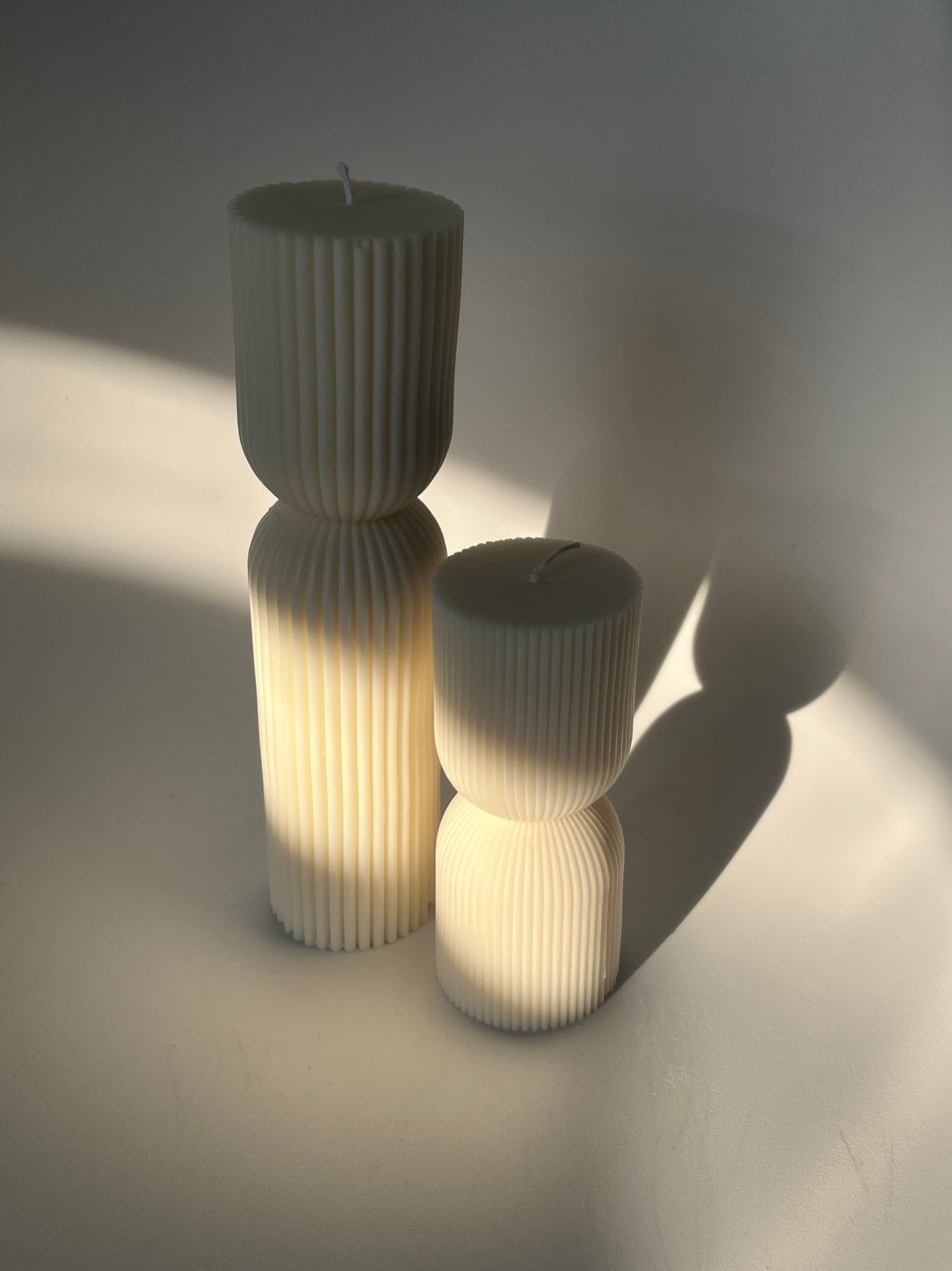 Striped Column Candle