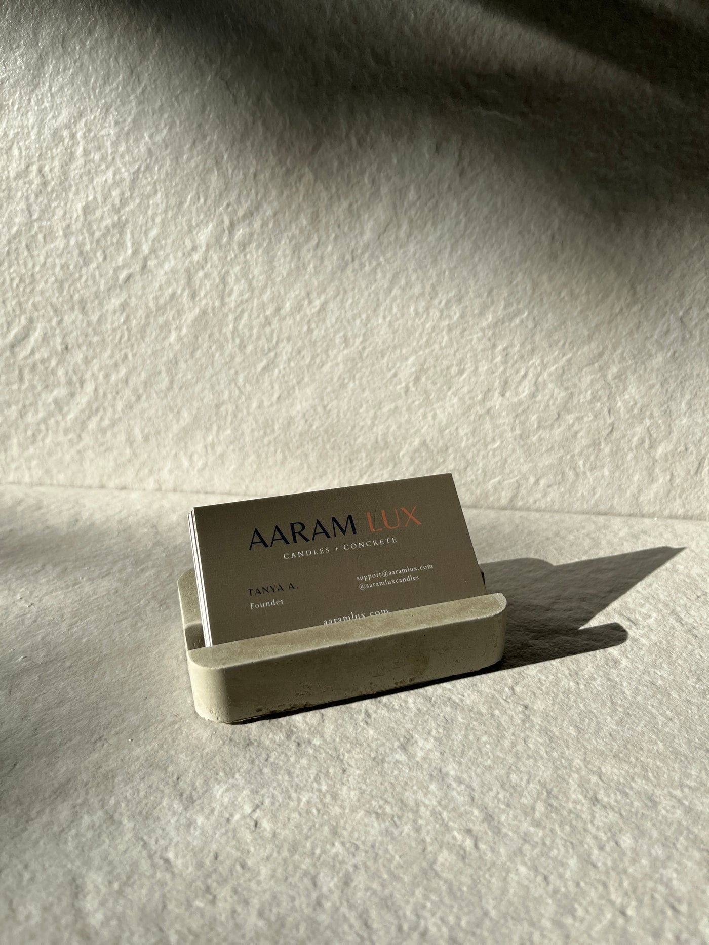 Concrete Business Card Holder