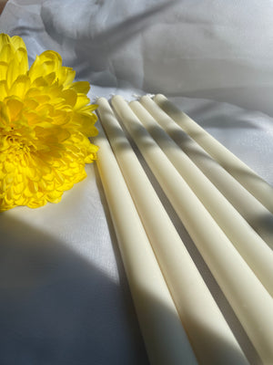 taper candles made out of soy wax