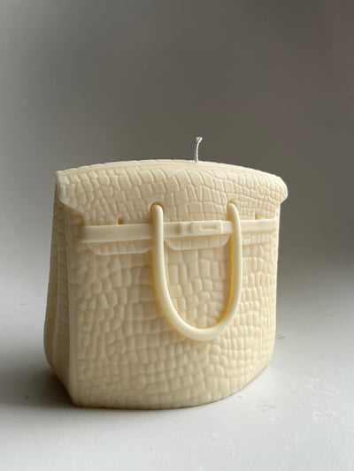 birkin bag candle, birkin purse, purse candle, luxury bag candle