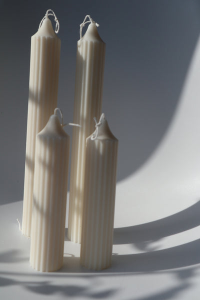 Ribbed Pencil Candles